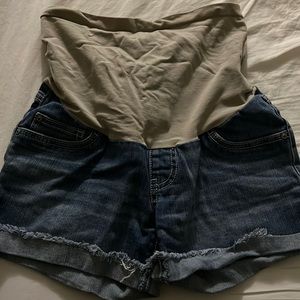 Maternity jean shorts XS